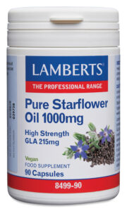 Aceite de Borraja Puro 1000 mg con 215 mg de GLA por cápsula Lamberts