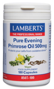 Aceite de Prímula u Onagra Puro 500 mg con Vitamina E Lamberts