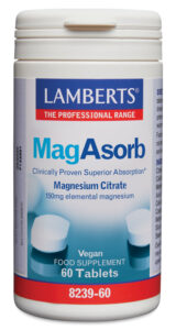 MagAsorb®. Citrato de Magnesio 150 mg, más absorción 60 tabletas Lamberts