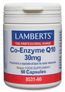 Co-Enzima Q10 30 mg (CoQ10 o ubiquinona) Lamberts