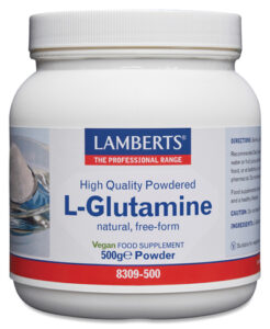 L-Glutamina en Polvo en forma Libre. Aminoácido no esencial Lamberts