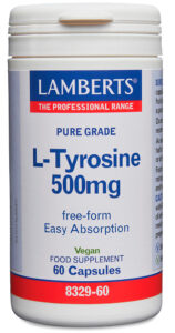 L-Tirosina 500 mg en forma libre. Aminoácido no esencial Lamberts