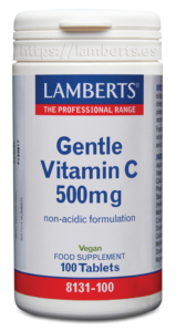 Vitamina C no ácida 500 mg Lamberts
