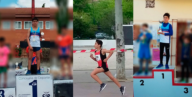 Diego Espeso Cantolla, atleta alevín. Temporada 2017-2018