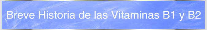 Vitaminas b1 y b2 breve historia