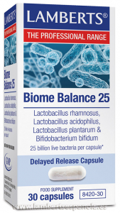 Probiótico Biome Balance 25, 30 cápsulas, de Lamberts