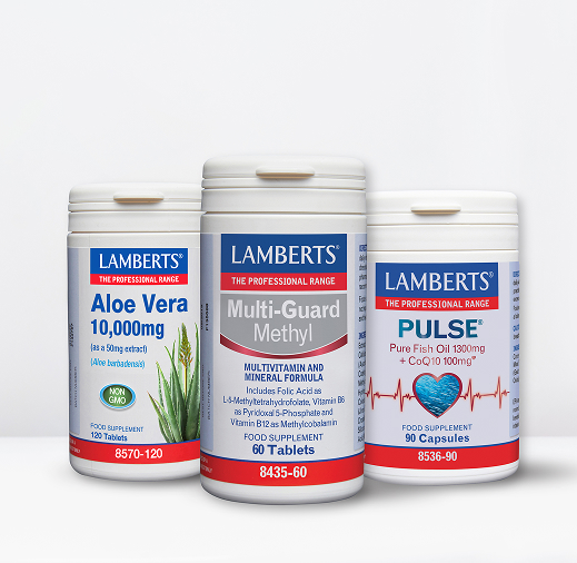 Envases de botes de los productos Lamberts