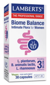 Probiótico biome blaance Flora íntima Lamberts