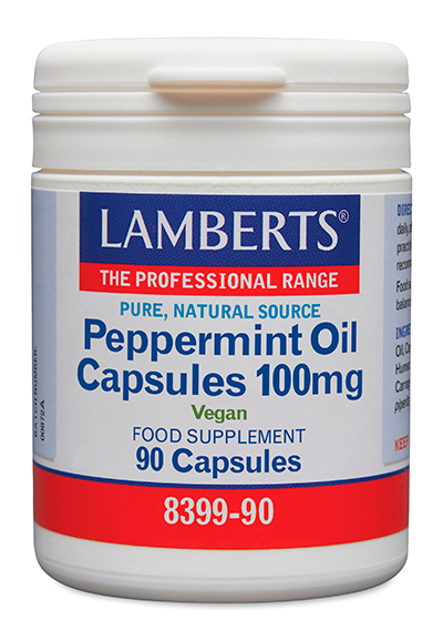 Aceite de Menta 100 mg Puro y Natural en cápsulas Lamberts