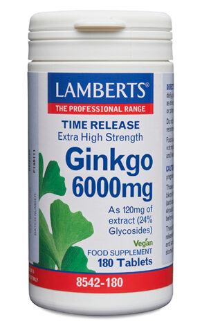 Ginkgo Biloba 6000 mg 180 tabletas