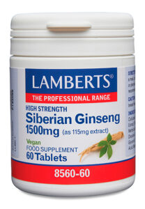 Ginseng Siberiano 1500 mg como extracto estandarizado Lamberts