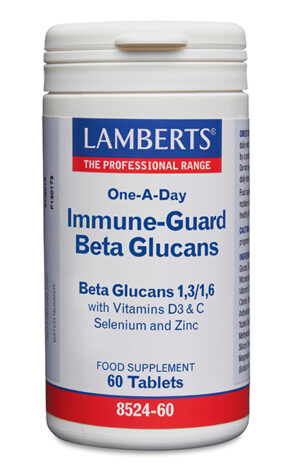 Immune-Guard Beta Glucanos con Vitaminas D3, C más Selenio y Zinc