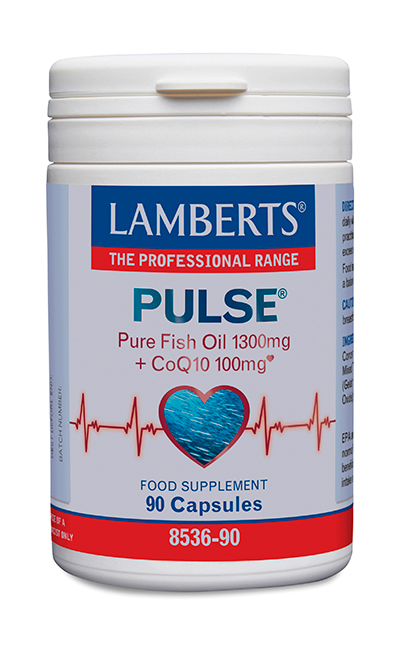 ulse® de Lamberts, con Aceite de Pescado Puro 1300 mg + CoQ10 100 mg