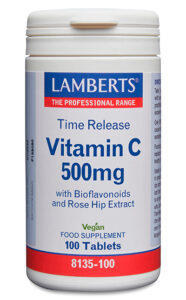 Vitamina C 500 mg. Liberación Sostenida 100 tabletas Lamberts