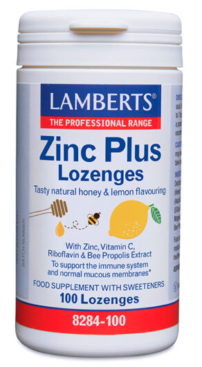 Zinc Plus con Vitamina C, Propóleo de abejas, Riboflavina y Miel